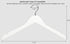 Premium Solid Wood Bridal Wedding Dress Hangers, Beautiful Wooden Shirt Suit Coat Jacket Clothes Hangers-360° Strong Swivel Hook-Extra Smooth Finish-Smoothly Cut Notches-10 Pack- White Color LM01B