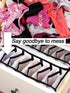 Pack of 5 Underwear Drawer Organizer Set- Foldable Underwear Storage Divider Boxes Includes 6/7/7/11/11 Cell Collapsible Closet Compartments for Socks Bras Ties Lingerie Scarves Organizing