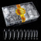 Care.D.N Clear Long Fake Nails Coffin for Girls, Full Cover Acrylic Ballerina Nails Tips, Press on Nails Long, Clear False Nails for Women with Case for Nail Salons and DIY Nail Art 500pcs 10 Sizes.?coffin nails)