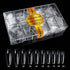 Care.D.N Clear Long Fake Nails Coffin for Girls, Full Cover Acrylic Ballerina Nails Tips, Press on Nails Long, Clear False Nails for Women with Case for Nail Salons and DIY Nail Art 500pcs 10 Sizes.?coffin nails)