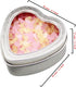 14-Pack 2oz Empty Heart Shaped Silver Metal Tins with Clear Window for Candle Making, Candies, Gifts & Treasures