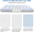 Giftway Twin Size Inflatable Air Mattress for Camping - Upgraded Height 9" Inflatable Mattress Foldable Air Bed with Waterproof Flocked Top - Portable Blow up Air Bed for Home/Travel/Housewarming Gift