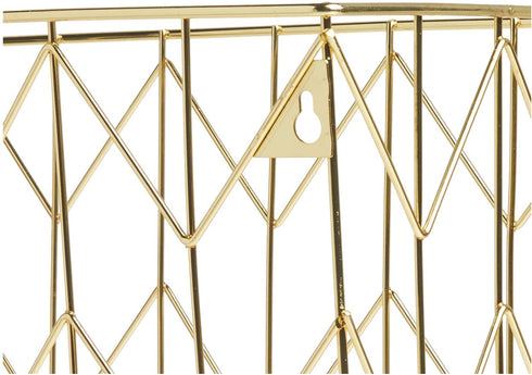 U Brands Hanging File Desk Organizer, Wire Metal, Gold - 894U02-06
