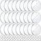 Acrylic Round Ornaments Blank with 0.5 Inch Acrylic Keychain Blank Transparent Blank Ornaments with Hole for Vinyl Acrylic Circles Clear Disc Ornaments Blank for DIY Craft (2 Inch,200 Pieces)