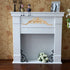 LXYUUM Wood Carved Long Onlay Applique Unpainted Frame Wood Appliques and Onlays for Furniture (04, 40x11cm/15.75x4.33inch)