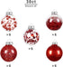 Christmas Balls Ornaments, Small Shatterproof Christmas Baubles for Christmas Tree, Hanging Ball for Holiday Wedding Party Decoration (Red, 2.36" 30pcs)