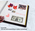 Golden State Art, Self Adhesive Magnetic Photo Album, Self-Stick Albums Holds 3X5, 4X6, 5X7, 6X8, 8X10 DIY Photos-10.6 x 11.4 Inch (Black, 40 Pages, No Front Cover Opening)