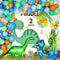 162 Pcs Boys Dinosaur Party Supplies with 4D T-Rex Balloon Dinosaur Jungle Jurassic Theme Balloons for Blue theme Boys Birthday Party Baby Shower Decorations