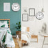 hito Modern Silent Wall Clock Non Ticking 10 inch Sweep Movement Aluminum Frame Glass Cover, Decorative for Kitchen, Living Room, Bedroom, Bathroom, Bedroom, Office