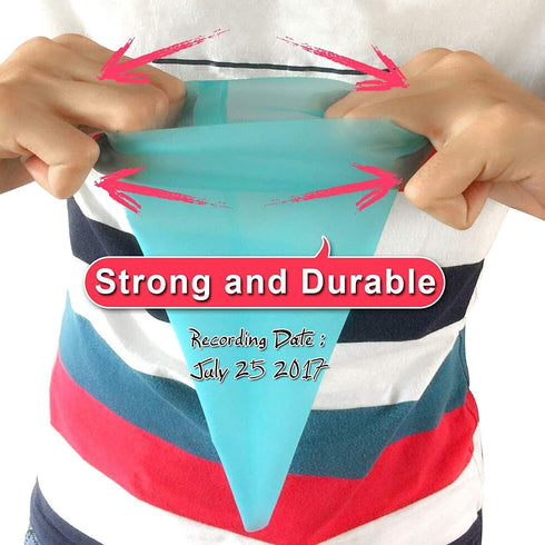 Weetiee Silicone Pastry Bags, 3 Sizes Reusable Icing Piping Bags Baking Cookie Cake Decorating Bags (12+14+16)- 6 Pack - Bonus 6 Icing Couplers Fit Wilton Standard Size Tips Supplies