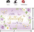 Funnytree 7x5FT A Little Butterfly is On The Way Purple Backdrop Girl 1st Birthday Baby Shower Princess Party Supplies Flower Background Cake Table Decor Favors Photobooth Props Gift Banner