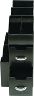 Mind Reader Coffee Upright Condiment Organizer, 6 x 12 x 12, Black