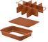 Baking with G&S Nonstick Brownie Pan with Divider, Copper, 3-Piece Set, Durable and Easy to Use