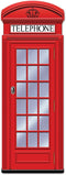 Beistle Red Phone Box Jointed Cutout-1 Pc, Multicolored