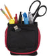 Five Star Pencil Pouch, Pen Case, Fits 3 Ring Binder, Stand 'N Store, Black/Red (50516CE8)