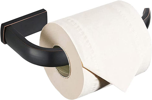 WINCASE Oil Rubbed Toilet Paper Holder, Bronze Roll Tissue Holder, Black Paper Storage Brushed Brass ORB Wall Mounted for Bathroom