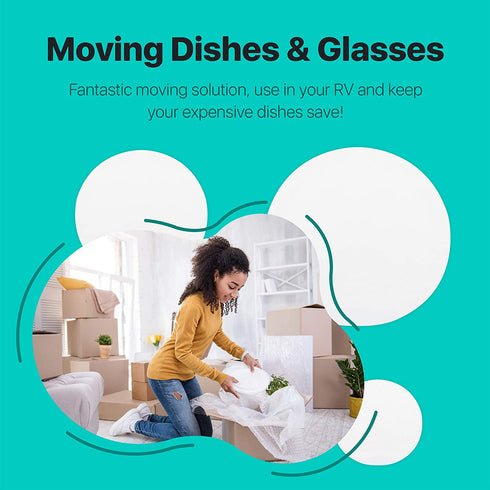 Felt Plate China Storage Dividers Dish Protectors White Extra Large Thick and Premium Soft