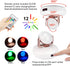 HONGUT 12 Colors Changing Accent Light, Rechargeable Picture Light with Remote, Wireless Dartboard Light, Puck Light with 330°Rotatable Light Head, Stick on Art Spotlight Indoor for Display, Painting