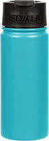 Fifty/Fifty, Double Wall Vacuum Insulated Caf© Water Bottle, Stainless Steel, Flip Cap w/Wide Mouth