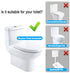 BQLZR White Toilet Cistern Dual Flush Push Button Valve 25cm Height Fit for Drain Diameter 65-75mm (See Video)