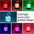 YUANHEN Crystal Swan Figurine Night Light Wood LED Light Base USB Interface 7 Colors Light Paperweight Home Decorations Collection Holiday Gifts Keepsake WCS