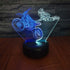 HIPIYA Motorcycle LED 3D Illusion USB Motorbike Night Light Motocross Lamp Festival Present Dirt Bike Birthday Gift for Player Fan Teen Men Boyfriend Boy Kid Bedroom Decoration Room Decor (Moto)