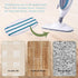 KEEPOW 8 Pack Microfibre Steam Mop Pads Compatible PurSteam ThermaPro 10-in-1
