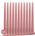 12 Pack Tall Taper Candles - 10 Inch Rose Pink Dripless, Unscented Dinner Candle - Paraffin Wax with Cotton Wicks - 8 Hour Burn Time