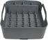 Umbra Tub Dish Drying Rack Lightweight Self-Draining Dish Rack for Kitchen Sink and Counter at Home, RV or Motorhome, Charcoal