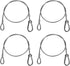 Safety Cable Lock, Stainless Steel Cable with Loops Heavy Duty Bike Lock Hook Flexible Security Steel Cable Wire Lock and Chain for Luggage Hanging Light Plant Picture