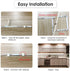 WOBANE Under Counter Light, Dimmable LED Under Cabinet Lighting, 6 PCS LED Strip Light Bars with Remote Control for Kitchen,Shelf,Pantry,Showcase,Desk,Cupboard 6000K White, Timing, 16W 1500LM,9.8 ft