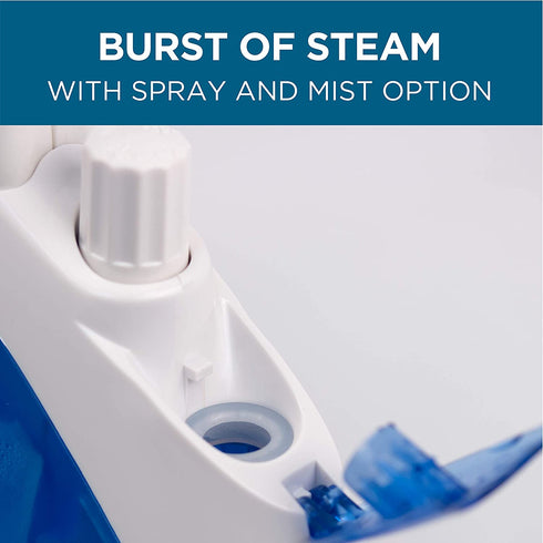 Commercial Care 1200 Watts Steam Iron with 9.5 Ounce Water Tank, Ceramic Soleplate CCSI800