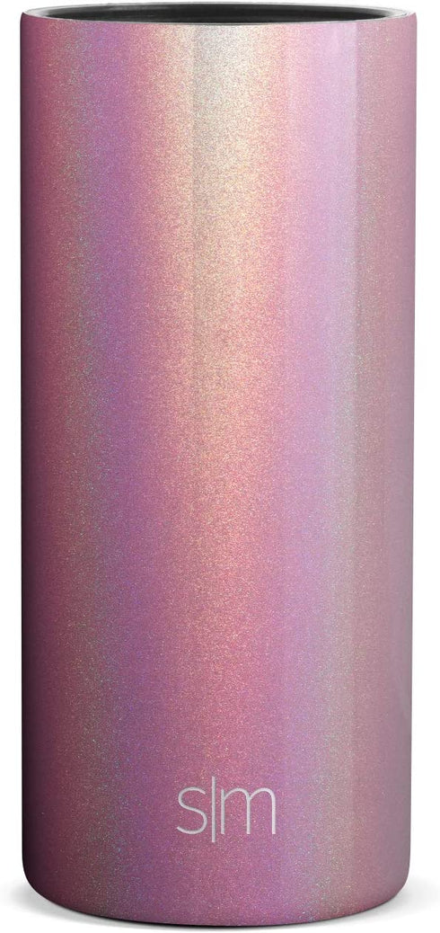 Simple Modern Skinny Can Cooler for Slim Beer and Hard Seltzer | Vacuum Insulated Stainless Steel Drink Sleeve Holder for 12oz Slim Cans | Ranger Collection | Rose Quartz