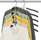DOIOWN Blouse Tree Hangers Clothes Hangers Non Slip Space Saving Stainless Steel Shirt Hangers Sweater Hangers Coats Hangers Closet Organizer (2, Black)