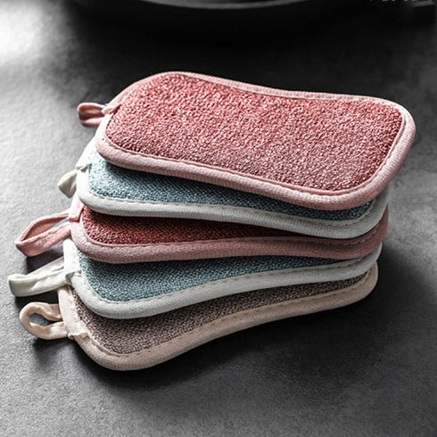 Dicunoy 20PCS Kitchen Scrub Sponges, Dishes Sponges Pads for Washing Dishes, Reusable Cleaning Scrubber for Dishwasher, Washing Pans, Ovens, Counter, Stove, Sink, Bathroom