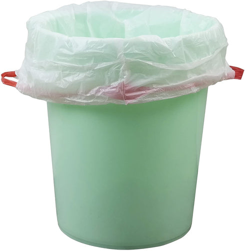 Doryh 6 Gallon White Drawstring Trash Bags, 120 Counts