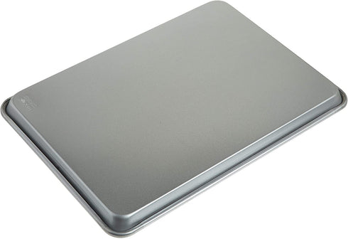 Chicago Metallic Commercial II Traditional Uncoated 16-3/4 by 12-Inch Jelly-Roll Pan, Set of 2 -