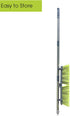 PHYEX 18 Push Broom with Adjustable Long Handle, Multi-Surface Floor Scrub Brush for Cleaning Deck, Patio, Garage, Driveway