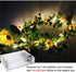 2 Pack Artificial Sunflower String Lights, Fielegen 40 LED 13 FT Sunflower Garland with Lights Battery Powered Flower Fairy String Lights for Indoor Bedroom Wedding Home Garden Decor