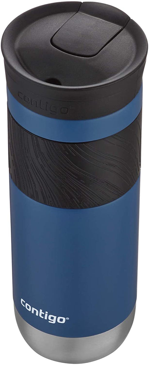 Contigo Snapseal Insulated Travel Mug, 20 oz, Sake/Blue corn, Grip