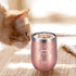Funny Cat Themed Wine Tumbler Gift for Cat Mom, Pet Lover, Cat Owner, Fur Mom, Pet Grandma, Insulated Stainless Steel Wine Tumbler with Lid