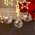 AMS 10pcs Christmas DIY Clear Thickeness Acrylic Fillable Balls, Plastic Clear Plastic Ornaments Balls Fillable Wedding Party Decor for Wedding,Thanksgiving,Party(4.72˜™, Clear)