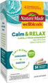 Nature Made Wellblends Calm & Relax, Ashwagandha 125 mg, Magnesium 300 mg, 54 Vegetarian Capsules