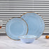 Melamine Dinnerware Sets, 12 PCS Dishwasher Safe 100% Melamine Dinner Plates, Dishes, and Bowls Set for Indoor and Outdoor Use