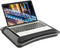 HUANUO Laptop Lap Desk - Fits up to 14 inches Laptop Stand with Phone Holder,Tablet Holder, Portable Lap Desk Built-in Soft Foam Pillow Cushion, Elastic Band?Laptop Stop Bar - HNLD13