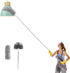 Abealv Telescoping Microfiber Duster Extendable Cobweb Duster, High Ceiling Stainless Steel Long Dusters?Scratch-Resistant Bendable Duster, 100 inches Extension Pole Cleaning Tools (Dark Gray)