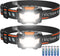 Victoper 2 Pack LED Headlamp, 1100 Lumen Bright Lightweight Head Lamp with 4 Mode, IPX5 Waterproof Head Light with Red Light for Running Fishing Hiking Camping, Outdoor Head Flashlight for Adults Kids