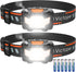 Victoper 2 Pack LED Headlamp, 1100 Lumen Bright Lightweight Head Lamp with 4 Mode, IPX5 Waterproof Head Light with Red Light for Running Fishing Hiking Camping, Outdoor Head Flashlight for Adults Kids