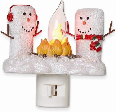 4.5" Marshmallow W/Holly Xmas