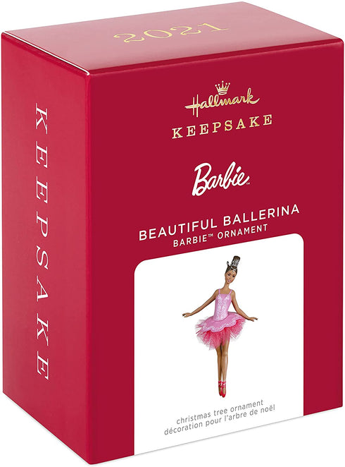 Hallmark Keepsake Christmas Ornament 2021, Barbie Beautiful Ballerina